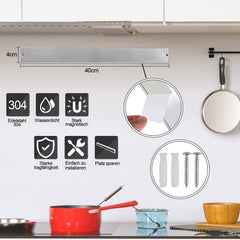 SWANEW Messerhalter Magnetleiste 304 Edelstahl magnetisch Messerleiste 40CM