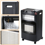 SWANEW Gasheizer für Gasflasche, Gasheizung, 4200W + 1200W Gas-Elektro-Heizgerät,