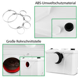 SWANEW 700W Hebeanlage, 190L/min Schmutzwasserpumpen mit niedrigem Geräusch (39dB), Kleinhebeanlage, 4 in 1 Schmutzwasserpumpen
