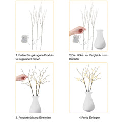 SWANEW 70 LEDs Lichterbaum, 50cm Lichterzweige, Weihnachtsdekoration, Batteriebetrieben