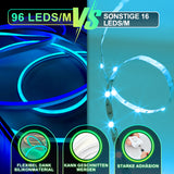 SWANEW 2-10M Neon LED Strip RGBIC Flex Schlauch Wasserfest, Diffus, Dimmbar, App-Steuerung