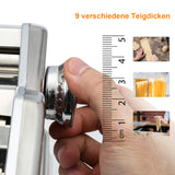 SWANEW Nudelmaschine, 3 in 1 Pastamaschine, Edelstahl Fettuccine Nudel