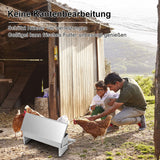 SWANEW Futterautomat für hühner Geflügel mit Deckel Futterspender, 5kg Fußpedal selbstöffnender Futtertrog automat hühnerfutter