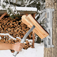 SWANEW Holzspalter manuell, Handholzspalter, Brennholzspalter, Wandhalterung