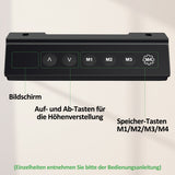 SWANEW Höhenverstellbarer Schreibtisch 70-115cm Tischgestell PC-Tisch DIY Elektrisch