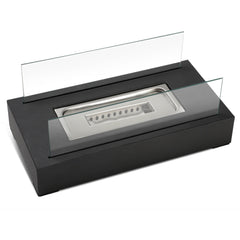 SWANEW Tischkamin Bioethanol, Dekokamin, Tischfeuer mit Löschstab Ethanol, 35 x 18 x 15 cm