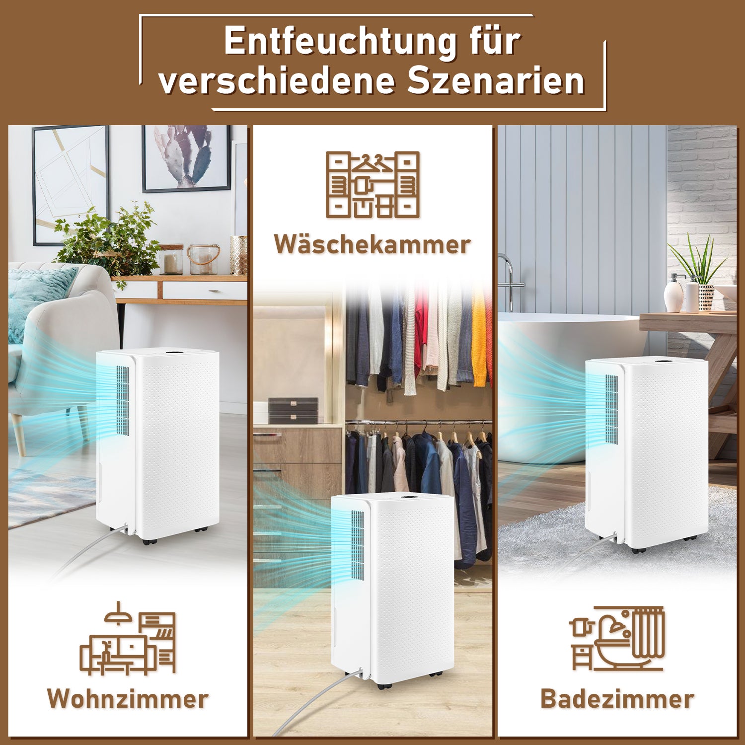 16L/Tag Luftentfeuchter Elektrisch