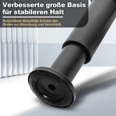 SWANEW 4er Set Edelstahl Möbelfüße, Möbelbeine Höhenverstellbar, Füße für möbel mit Schrauben, Belastbar bis 300 KG