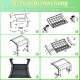 SWANEW Mähroboter Garage Klappbare, Garage für Mähroboter, 72x56x36cm Rasenroboter Garage, mit Metallfüßen