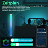 SWANEW LED RGB Stehlampe Dimmbar, LED Lichtsäule Höhe ca. 104cm, Standleuchte Smart Stehleuchte mit APP Steuerung [Energieklasse F]
