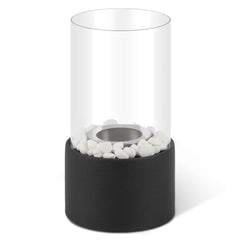 SWANEW Bioethano Tischkamin, Dekokamin, Rund Tischfeuer, 12 x 22 cm