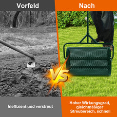 SWANEW Kompoststreuer, 75L Rasenstreuer, Gartenstreuer, Düngerstreuer