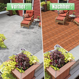 SWANEW Holzfliesen, Terrassenfliese, Balkonfliesen, 30x30 cm, 1-5 m²
