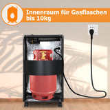 SWANEW Gasheizer für Gasflasche, Gasheizung, 4200W + 1200W Gas-Elektro-Heizgerät,