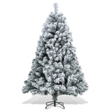 SWANEW Künstlicher Weihnachtsbaum mit Schnee, Automatischer künstlich Tannenbaum, Klapp-Schirmsystem