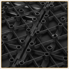 SWANEW WPC Terrassenfliesen, 30x30cm Balkon Bodenfliese, WPC Fliesen mit Klick-System, Balkonfliesen in Holzoptik, Terrassendielen Wasserfest für Terrasse