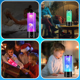 SWANEW LED Quallenlampe, RGB Lavalampe, mit Fernsteuerung, Nachtlicht