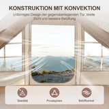 SWANEW Aufblasbares Zelt, Campingzelt, Familienzelt mit Fenster und Tür, 6.3㎡/12㎡
