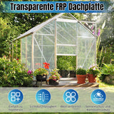 SWANEW Trapezblech Wellplatten, 2 mm FRP-Tageslichtplatten, Dachplatten, 90x120cm/90x160cm