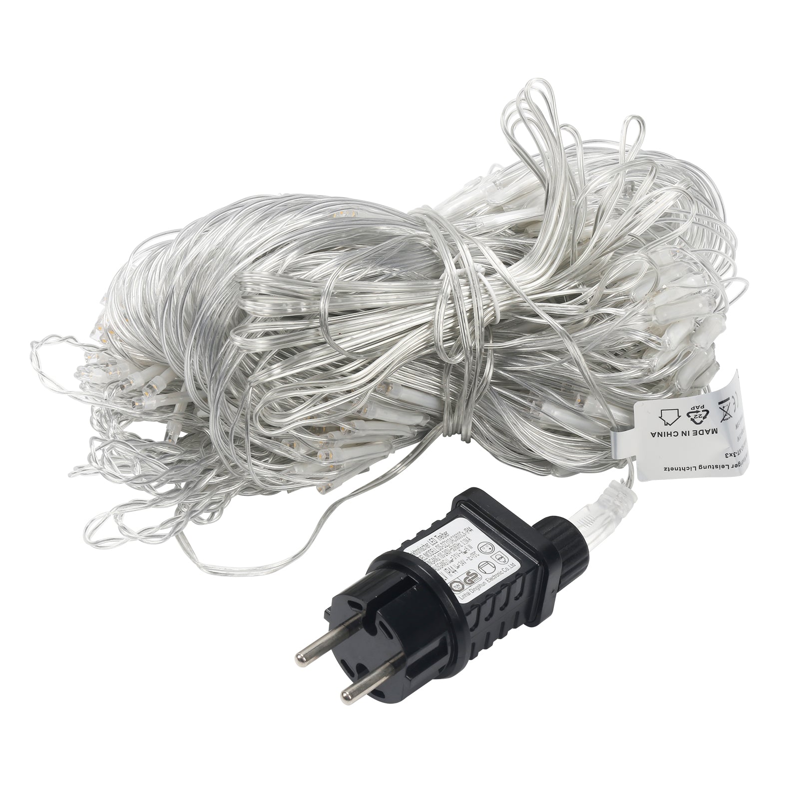 SWANEW LED Lichternetz Außen LED Lichtervorhang Lichterkette Netzlicht mit 8 Modi,  Memory-Funktion, IP44 Wasserdicht [Energieklasse G]