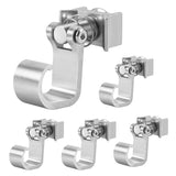 SWANEW Single Fitting mit Haken für Airlineschiene Endbeschlag Endfittinge Zurrschiene