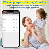SWANEW Heizkörperthermostat, Thermostatisches Heizkörperventil, WiFi Smart Heizungsthermostat