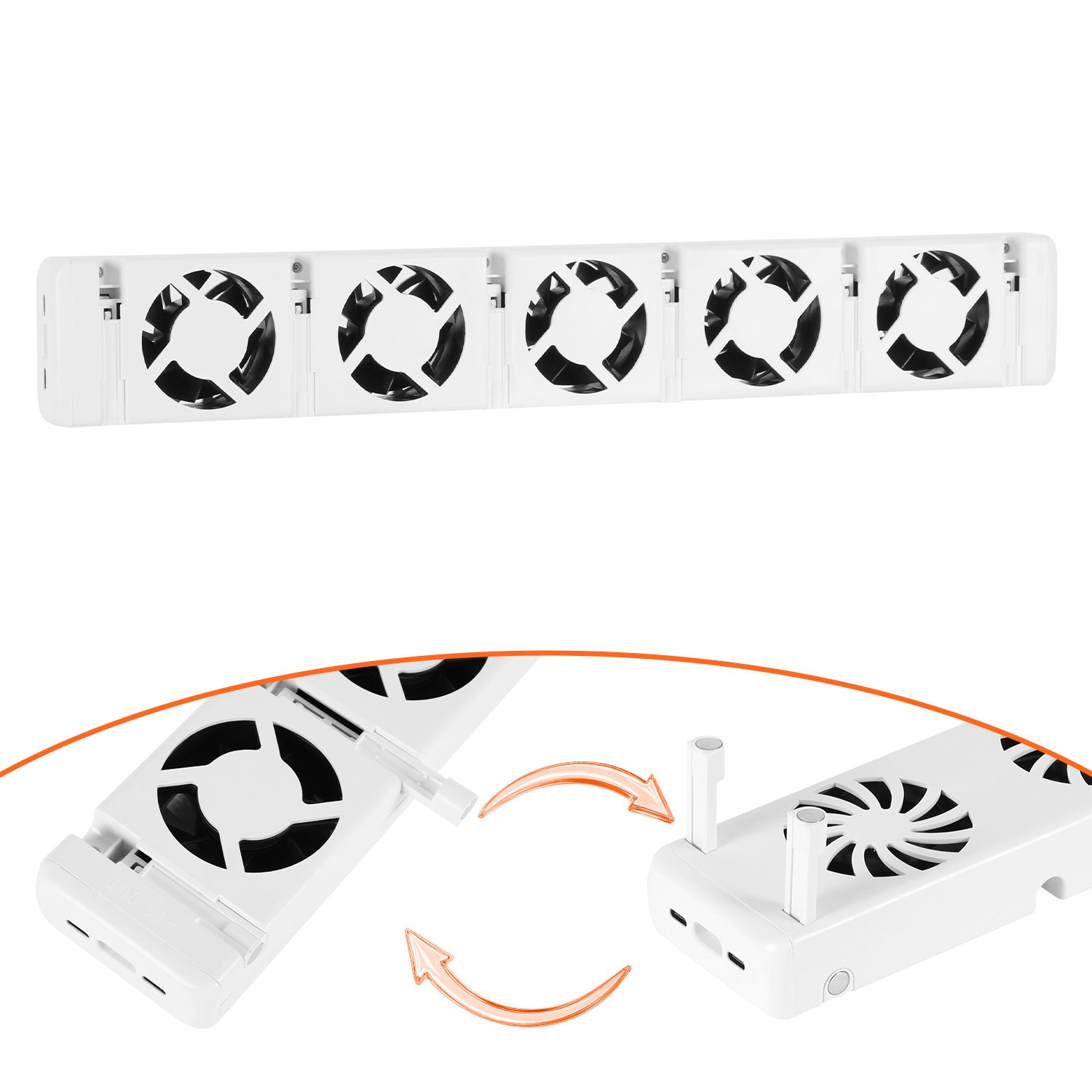 SWANEW Heizkörper Ventilator, Heizkörperverstärker, mit 5 Verbesserten Lüfte, Mono- /Duo- /Trio-Set