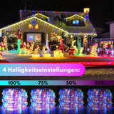 SWANEW 10 Meter LED Lichterschlauch Außen, Wasserfest LED Schlauch, mit Fernbedienung & Timer, Dimmbar & Memory-Funktion, IP65 [Energieklasse F]