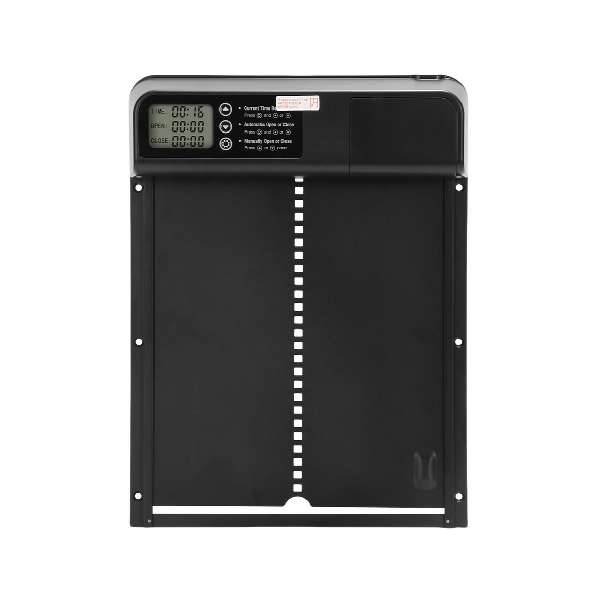 SWANEW Automatische Hühnerklappe mit Timer/Manuell/Anti-Tamper Modus, elektrische Hühnerklappe, LED Display, Intelligenter Einklemmschutz Automatisch Hühnertür, Türöffner für Hühnerstall
