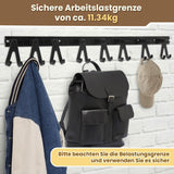 SWANEW 4-12x 1M Airlineschienen, Airlineschiene mit 8 Doppelhaken, für Transporter, Wohnwagen, LKWS