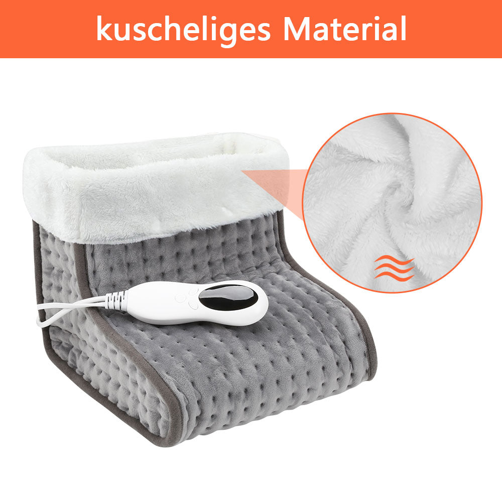 SWANEW Fußwärmer, Waschbarem, mit 10 Temperaturstufen, 45/90/120 Minuten Timer, Elektrische Fußheizung geeignet bis Schuhgröße 46