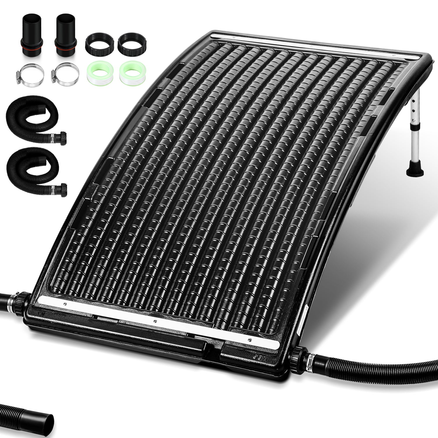 SWANEW Solar-Poolheizung / Sonnenkollektor – 113×69×35 cm – 10 000 L/h Durchfluss – 32/40 mm Anschluss – Erweiterbar & Effizient