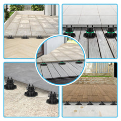 SWANEW Stelzlager Höhenverstellbar, Terrassenlager, Fliesen Plattenlager, 19-140mm