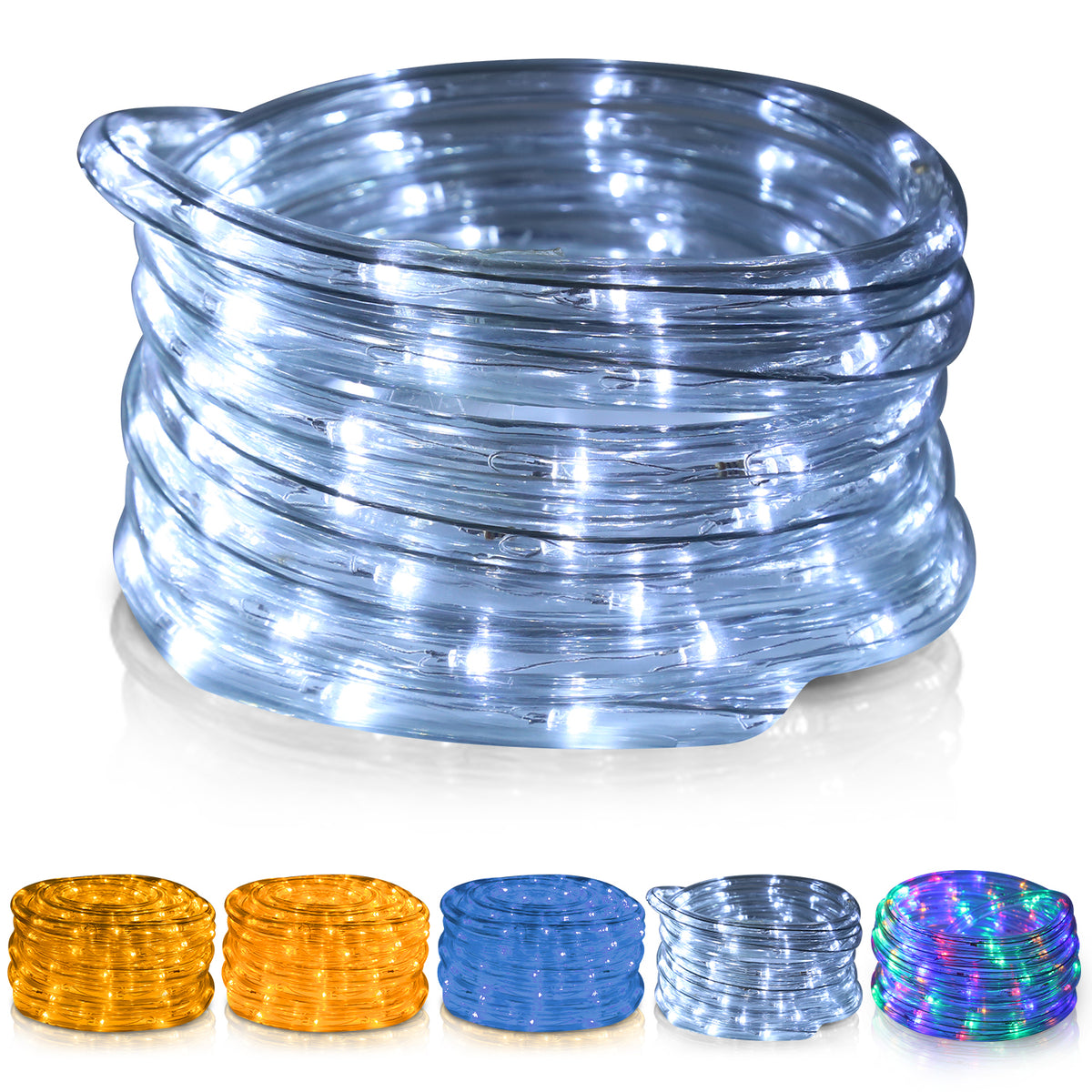 SWANEW Lichterschlauch Außen Lichtschlauch 8 Modi LED Schlauch mit Memory-Funktion, Timer, Strombetrieben Lichterkette Wasserdicht