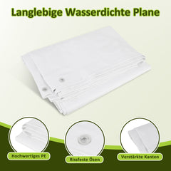 SWANEW Hühnerstall Freilaufgehege, Hühnerhaus Outdoor Geflügelstall, 3x2x2m(LxBxH)