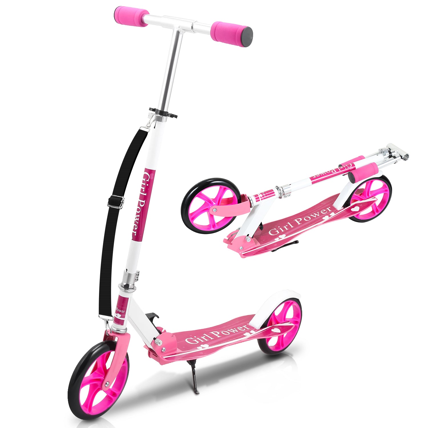 Kinderscooter Aluminium mit 205 mm Rädern & 3-fach höhenverstellbar