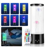SWANEW LED Quallenlampe, RGB Lavalampe, mit Fernsteuerung, Nachtlicht
