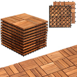 SWANEW 30x30 cm Holzfliesen Terrassenfliesen, Balkonfliesen, 1-5㎡