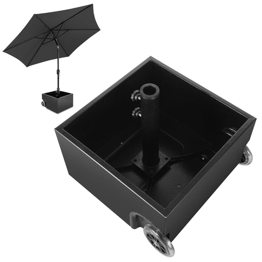 SWANEW Sonnenschirmständer Schirmständer Sonnenschirm Ständer mit Rollen, Bepflanzbar