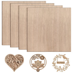 SWANEW Sperrholzplatte, Walnuss Sperrholz, 3mm, holzplatte, für Laser Gravur, Malerei DIY