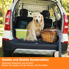 SWANEW Hundegitter Auto, Kofferraumgitter, Ausziehbar verstellbar
