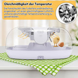 SWANEW Brutautomat Vollautomatisch, Inkubator für 16 Hühnereier, Brutmaschine mit Automatisches Rotationssystem