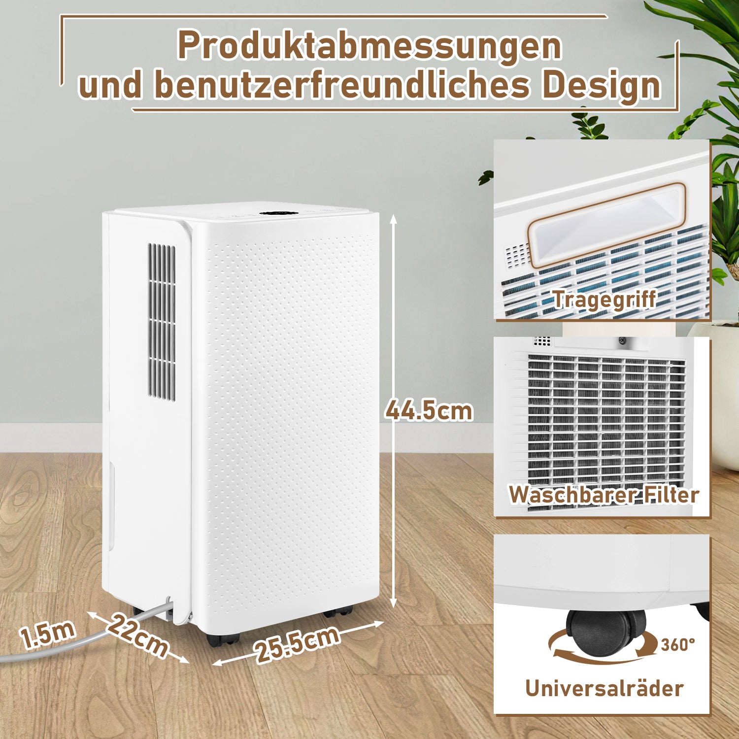 16L/Tag Luftentfeuchter Elektrisch
