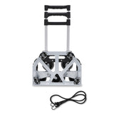 SWANEW Treppensteiger sackkarre klappbar, bis 75kg, Transportkarre extra Langer Teleskopgriff 100 cm, Aluminium treppensackkarre