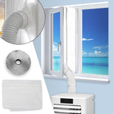 SWANEW Fensterabdichtung Klimaanlagen Klimagerät Hot Air Stop Abluftschlauch 4M Tragbar
