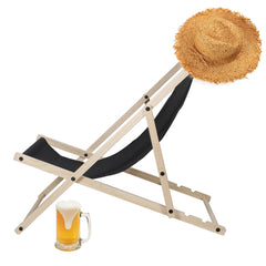 Swanew Klappstühle für drinnen und draußen Strandstühle aus Segeltuch