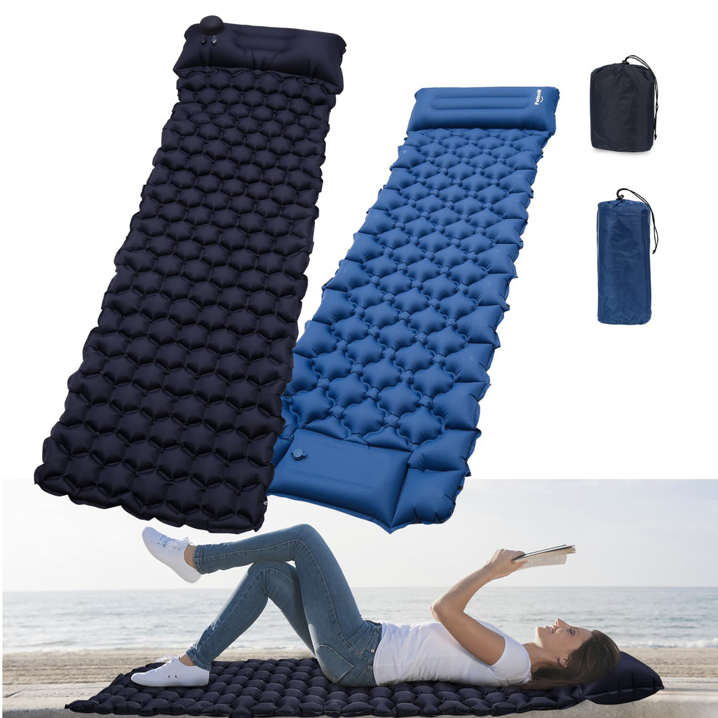 Aufblasbare Matratze mit Fußantrieb für Camping Schlafsäcke