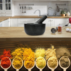 Granit Stampfwerkzeug Küchenutensilien Gewürzsauce Reacher