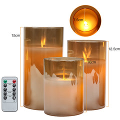 Fernbedienung romantisches Kerzenlicht 3-teiliges Set