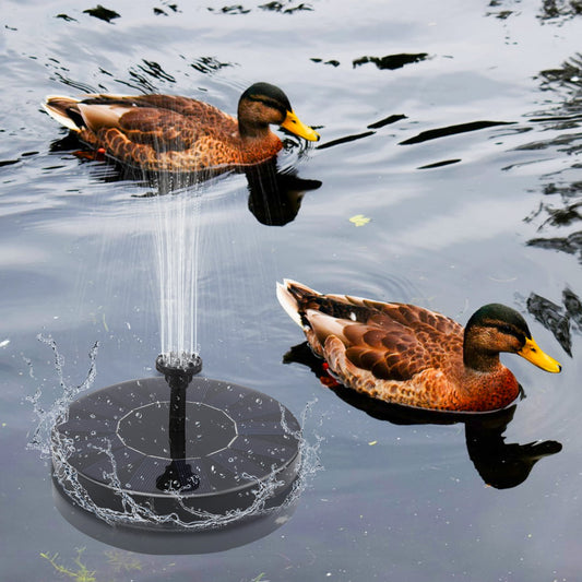 Swanew SolarPumpe solar springbrunnen Fontäne Teichpumpe Teich Wasserspiel 16cm kleiner